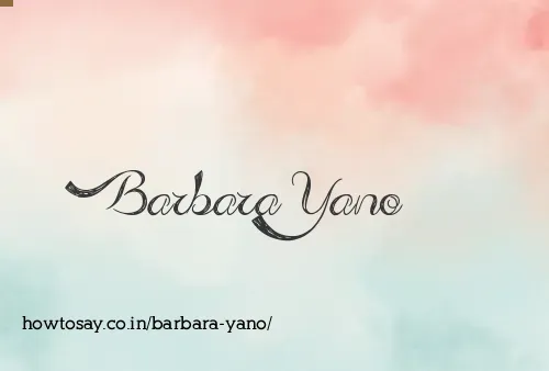 Barbara Yano