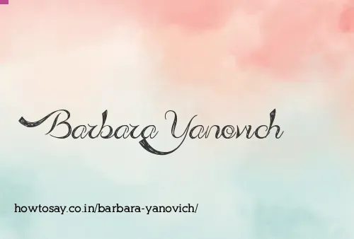 Barbara Yanovich