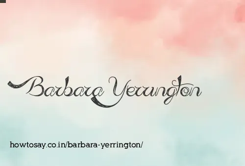 Barbara Yerrington
