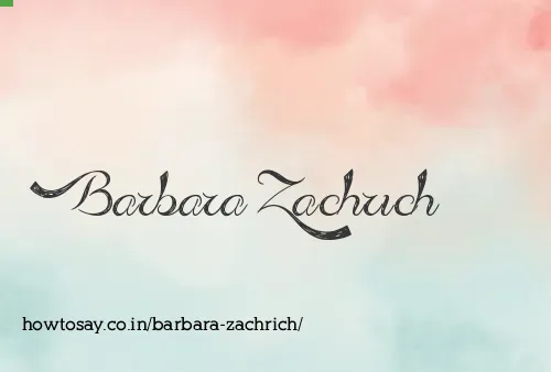 Barbara Zachrich