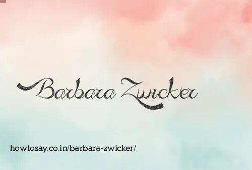 Barbara Zwicker