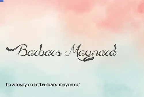 Barbars Maynard