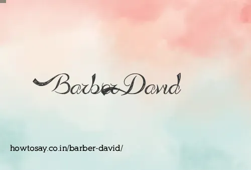 Barber David