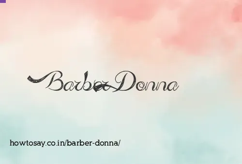 Barber Donna
