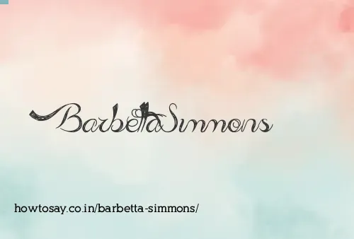 Barbetta Simmons