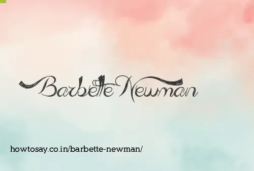 Barbette Newman