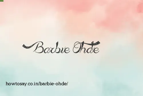 Barbie Ohde