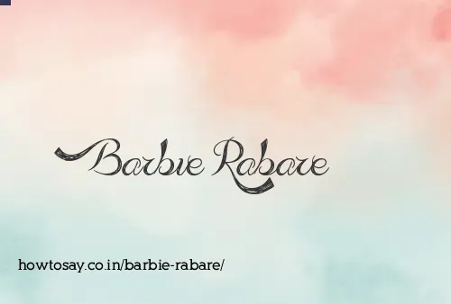 Barbie Rabare