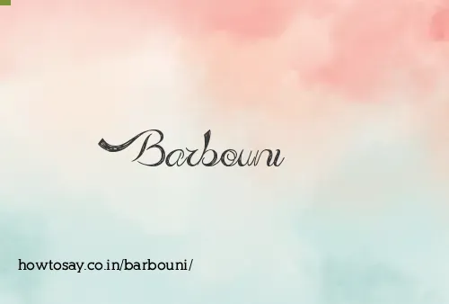 Barbouni