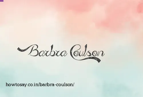 Barbra Coulson