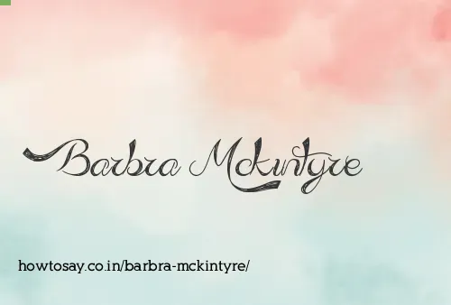 Barbra Mckintyre