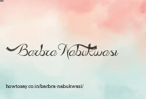 Barbra Nabukwasi
