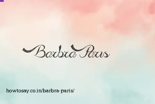 Barbra Paris