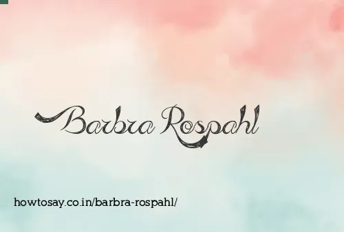 Barbra Rospahl