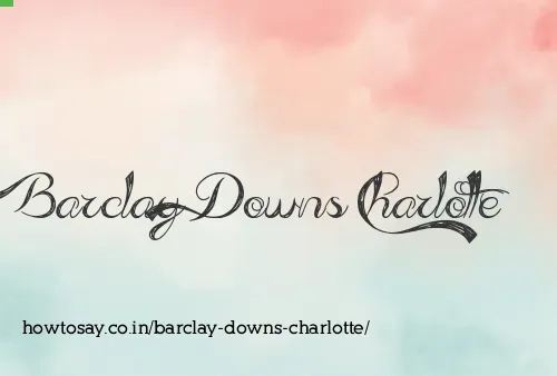 Barclay Downs Charlotte
