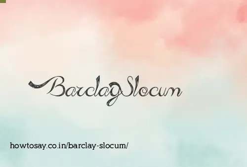 Barclay Slocum