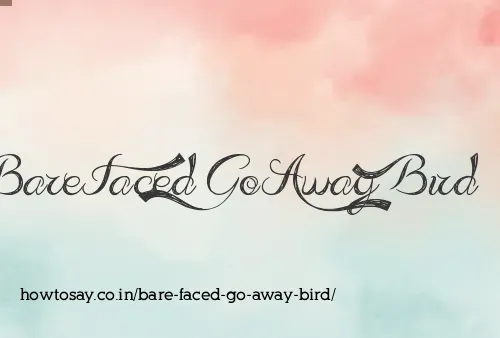 Bare Faced Go Away Bird