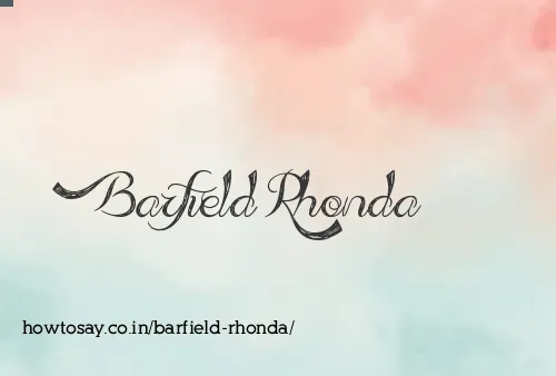 Barfield Rhonda