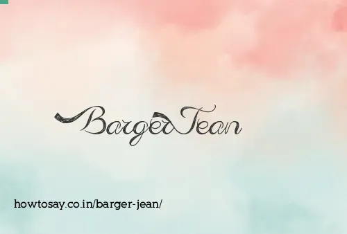 Barger Jean