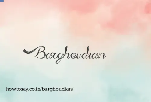 Barghoudian