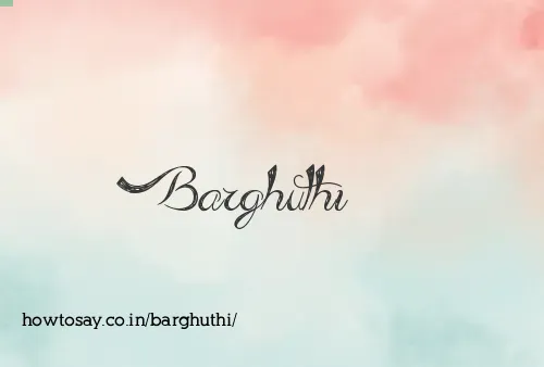 Barghuthi