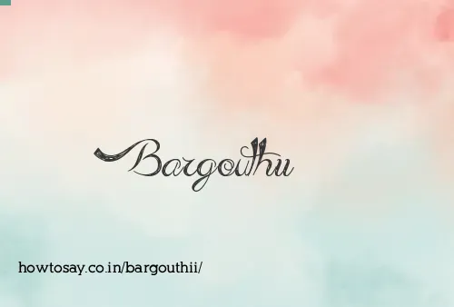 Bargouthii