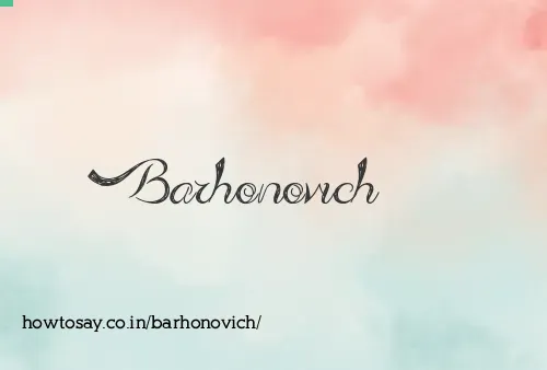 Barhonovich