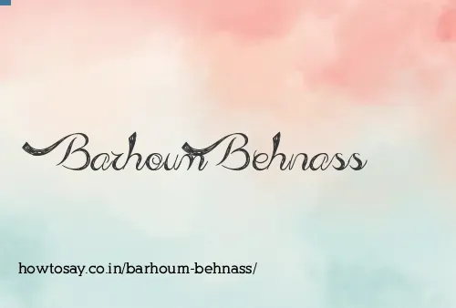 Barhoum Behnass