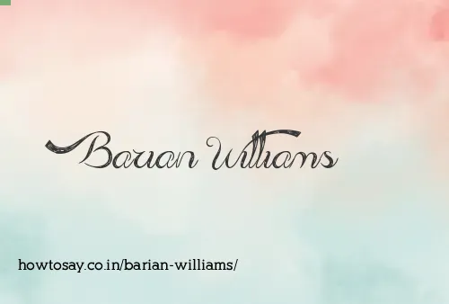 Barian Williams