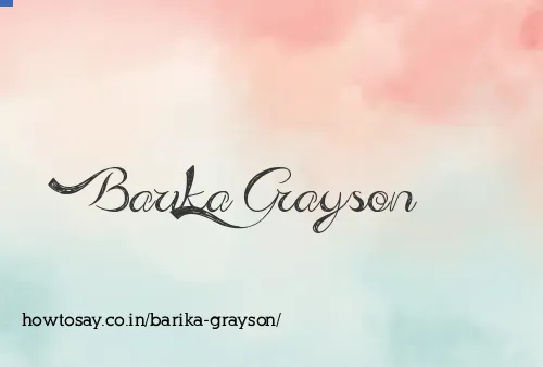 Barika Grayson