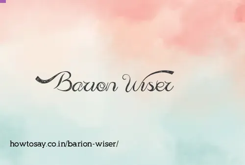 Barion Wiser