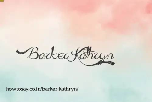 Barker Kathryn