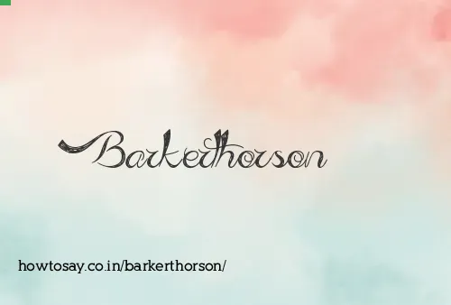 Barkerthorson