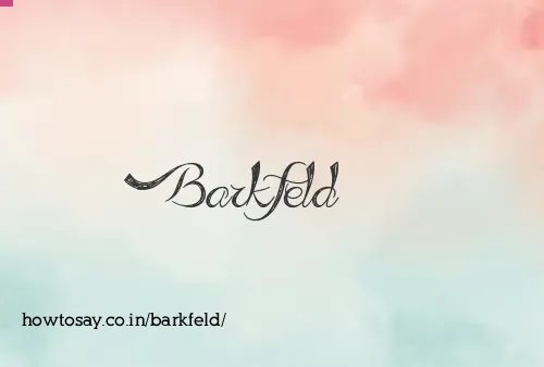 Barkfeld