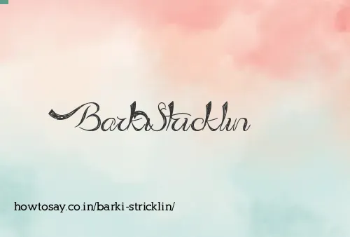 Barki Stricklin