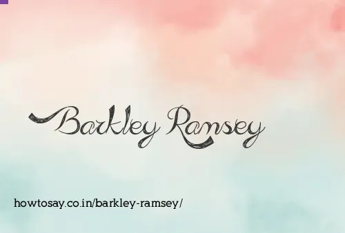 Barkley Ramsey