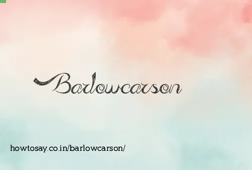 Barlowcarson