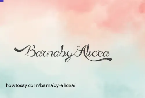 Barnaby Alicea