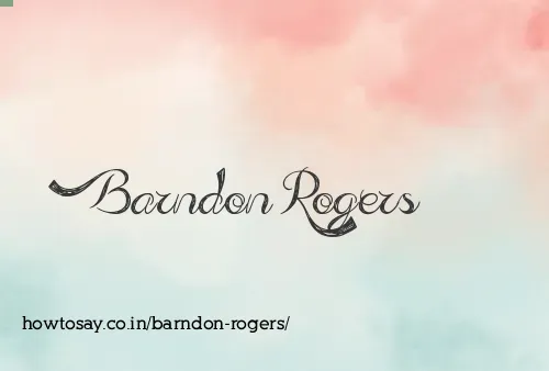 Barndon Rogers
