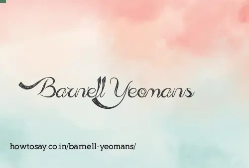 Barnell Yeomans