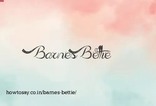 Barnes Bettie