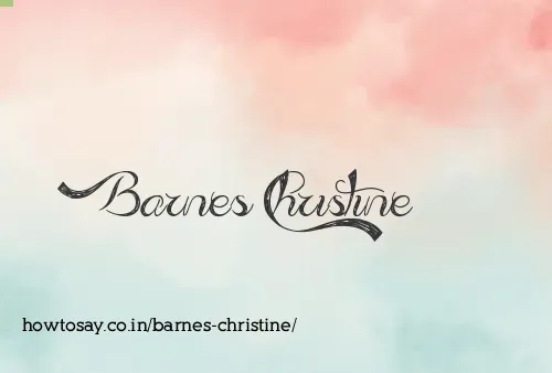 Barnes Christine