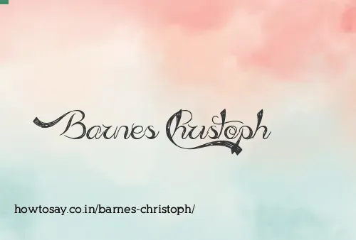 Barnes Christoph