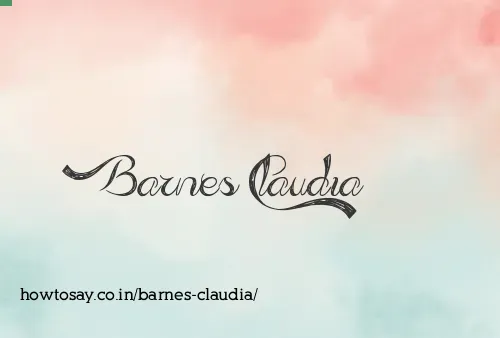 Barnes Claudia