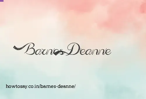 Barnes Deanne