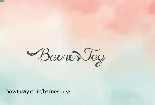 Barnes Joy