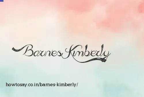 Barnes Kimberly