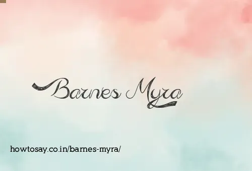 Barnes Myra