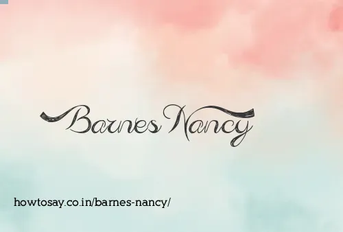 Barnes Nancy
