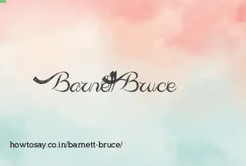 Barnett Bruce